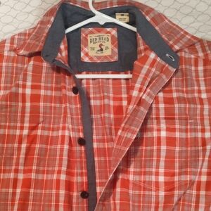 RedHead Red Casual Button Down Shirt